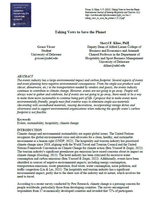 Taking Vows to Save the Planet - Cover